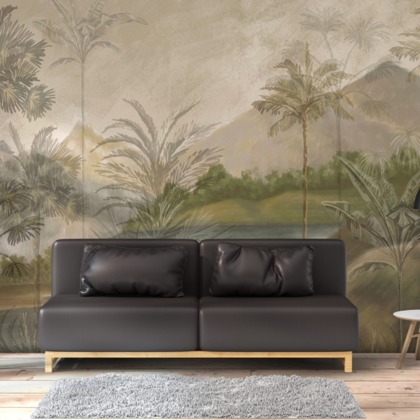 Nástěnná malba Zelené hory