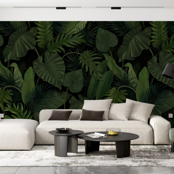 Nástěnná malba Zelené listy