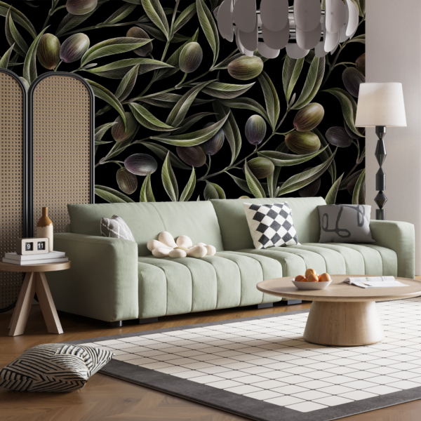 Nástěnná malba Zelené olivy