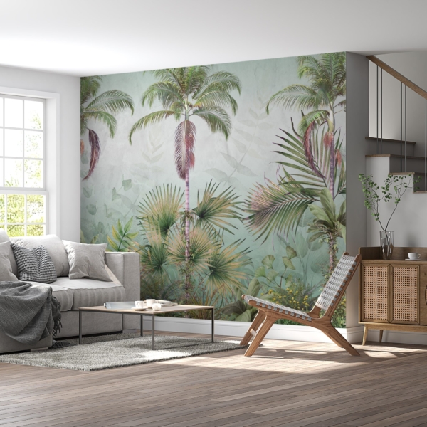 Nástěnná malba Zelené palmy