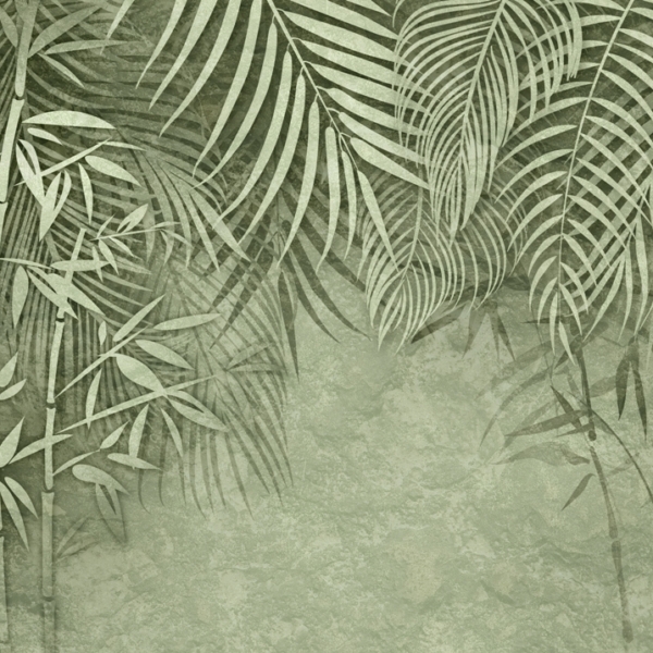 Nástěnná malba Green Bamboo
