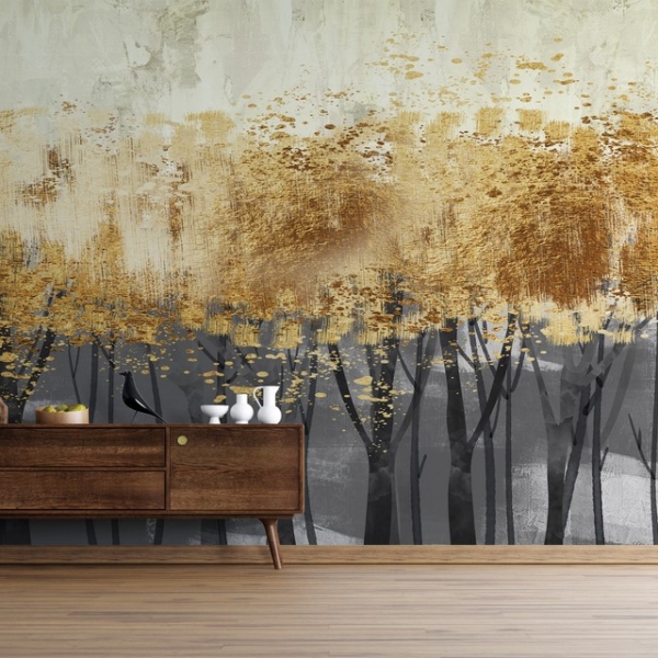 Fototapeta Zlaté koruny stromů