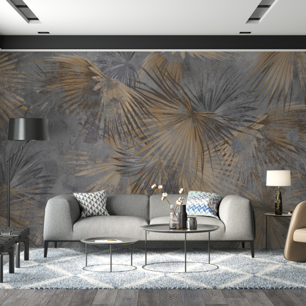 Nástěnná malba Zlato z rozložených listů