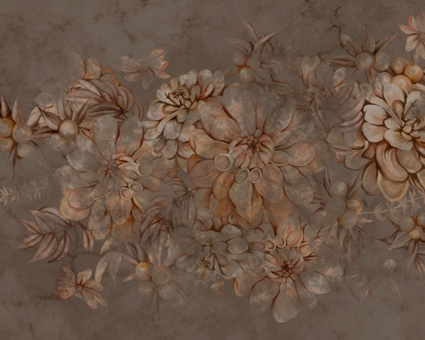 Nástěnná malba Mizející kytice