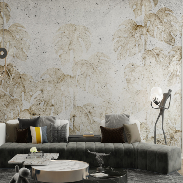 Zničená nástěnná malba Monstera