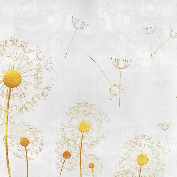 Nástěnná malba Yellow Blowers