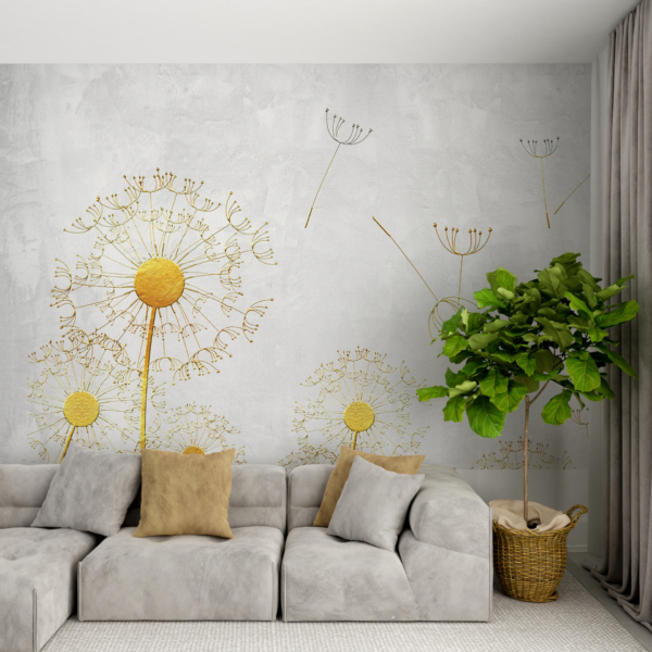 Nástěnná malba Yellow Blowers