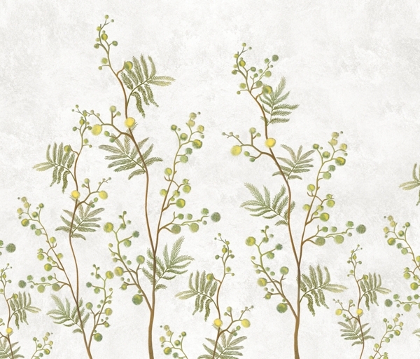 Fototapety Žluté květinové koule