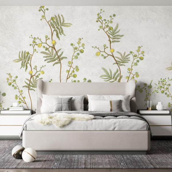 Fototapety Žluté květinové koule