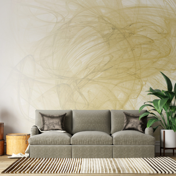 Nástěnná malba Yellow Smoke