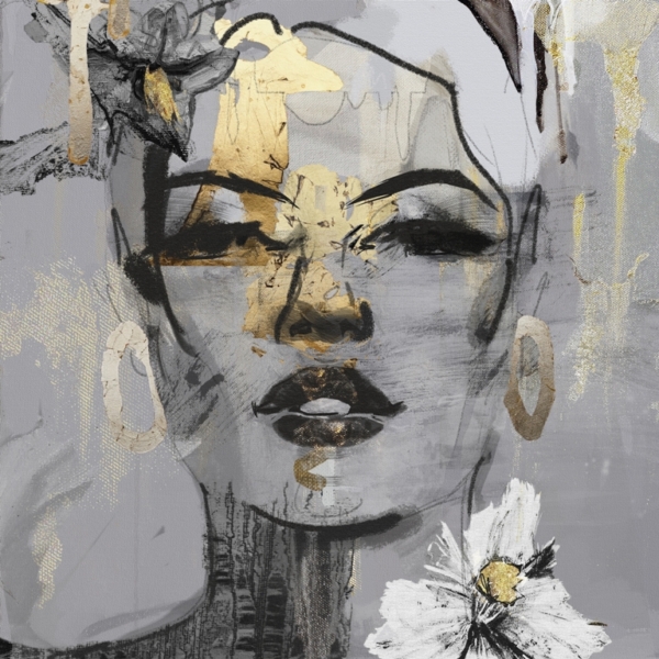 Fototapeta zlaté dívky na plátně