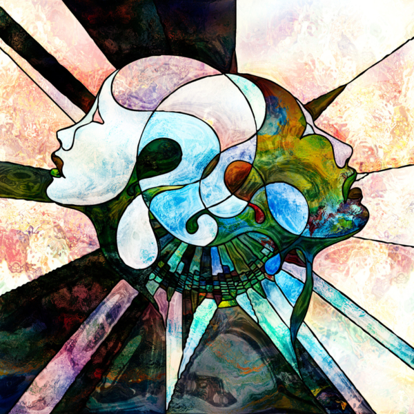 Nástěnná popová abstrakce