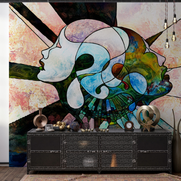 Nástěnná popová abstrakce