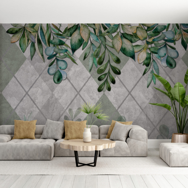 Nástěnná malba Tropická geometrie