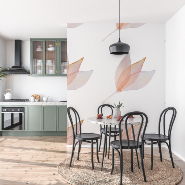 Nástěnná malba Lilie v bílé barvě