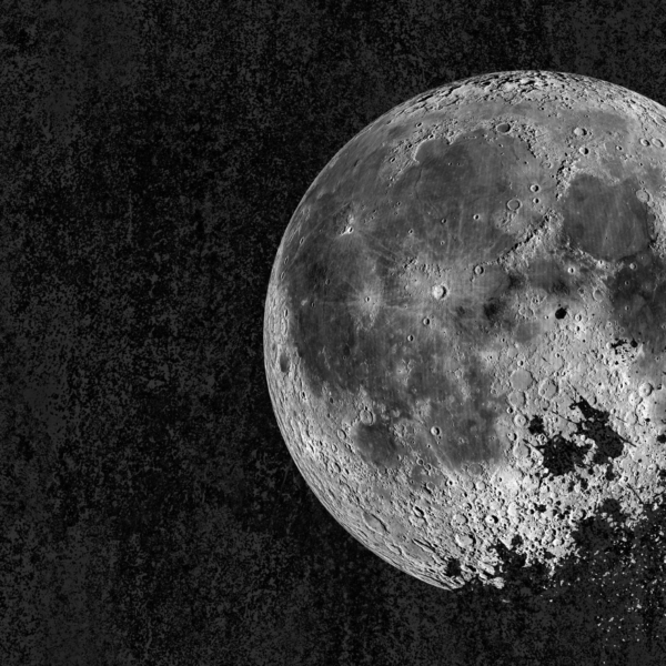 Nástěnná malba Moon Black