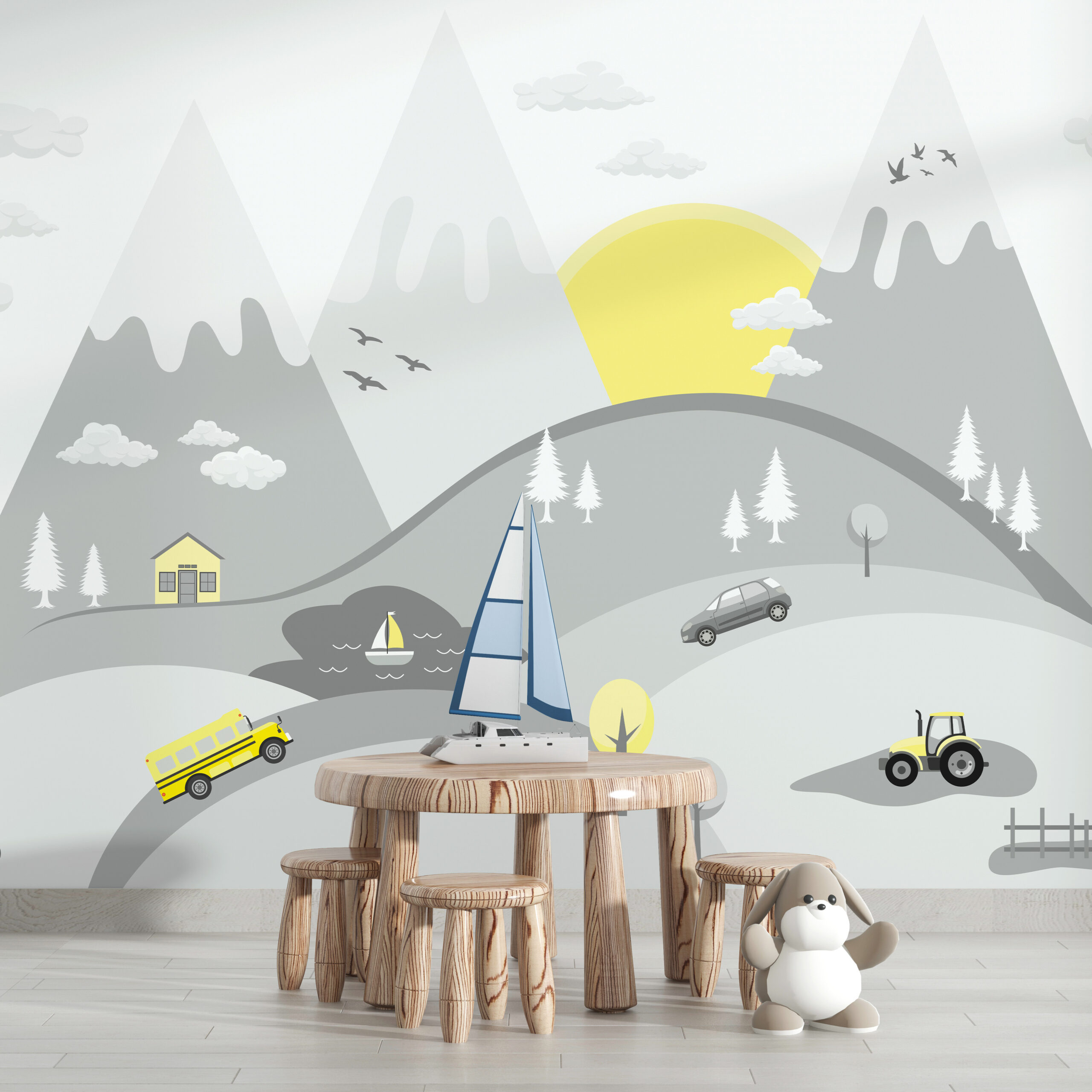 Nástěnná malba Horské dobrodružství