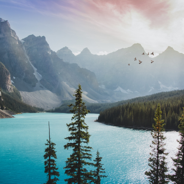 Nástěnná malba Mountain Lake