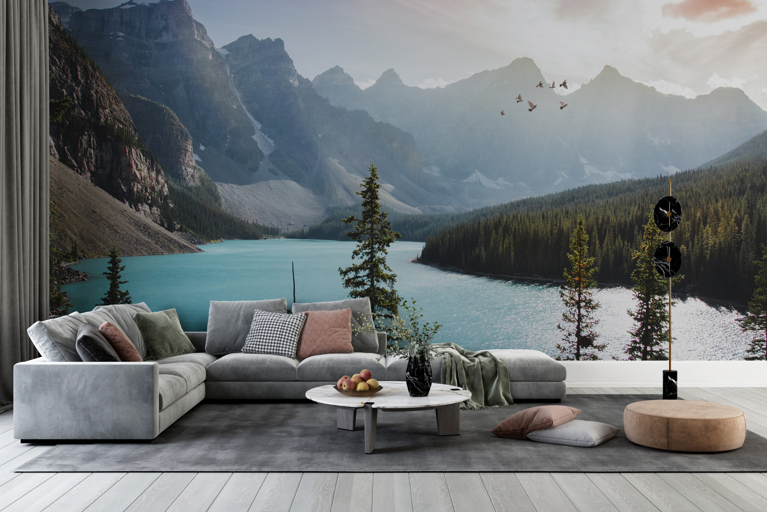 Nástěnná malba Mountain Lake