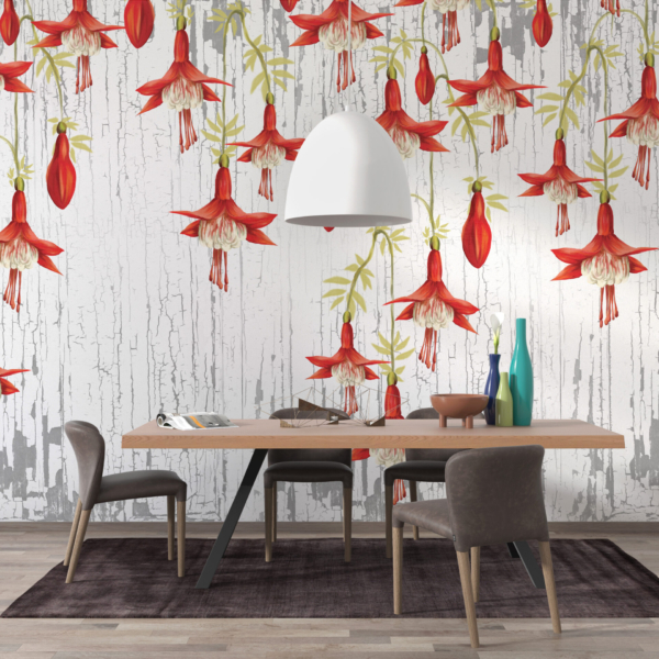 Tapety Závěsné červené květiny