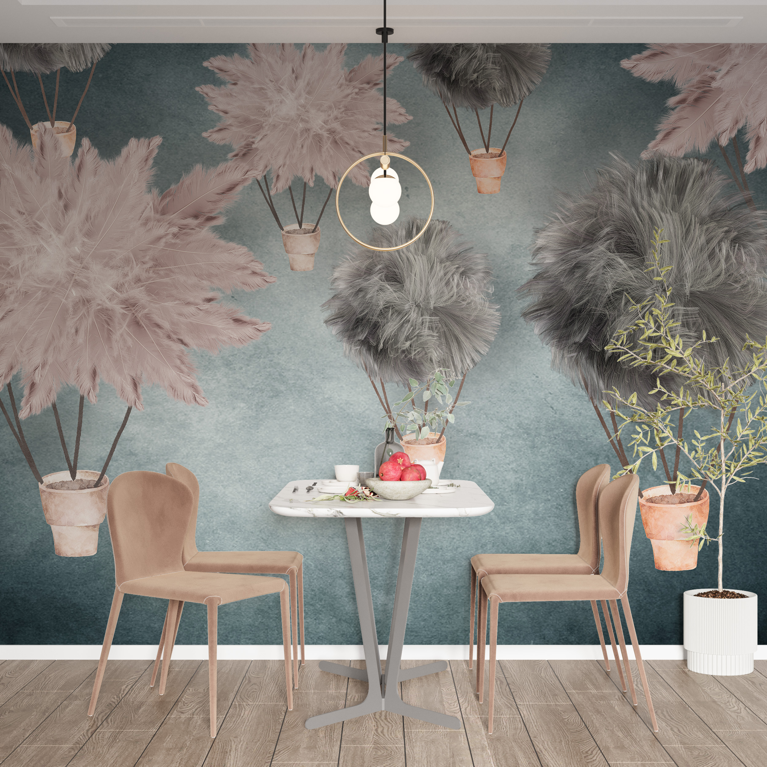 Let balónem s nástěnnou malbou