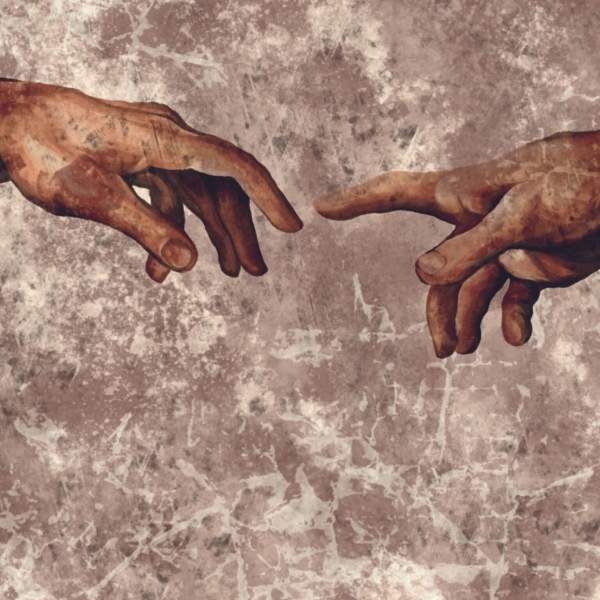 Nástěnná malba Touch Hands