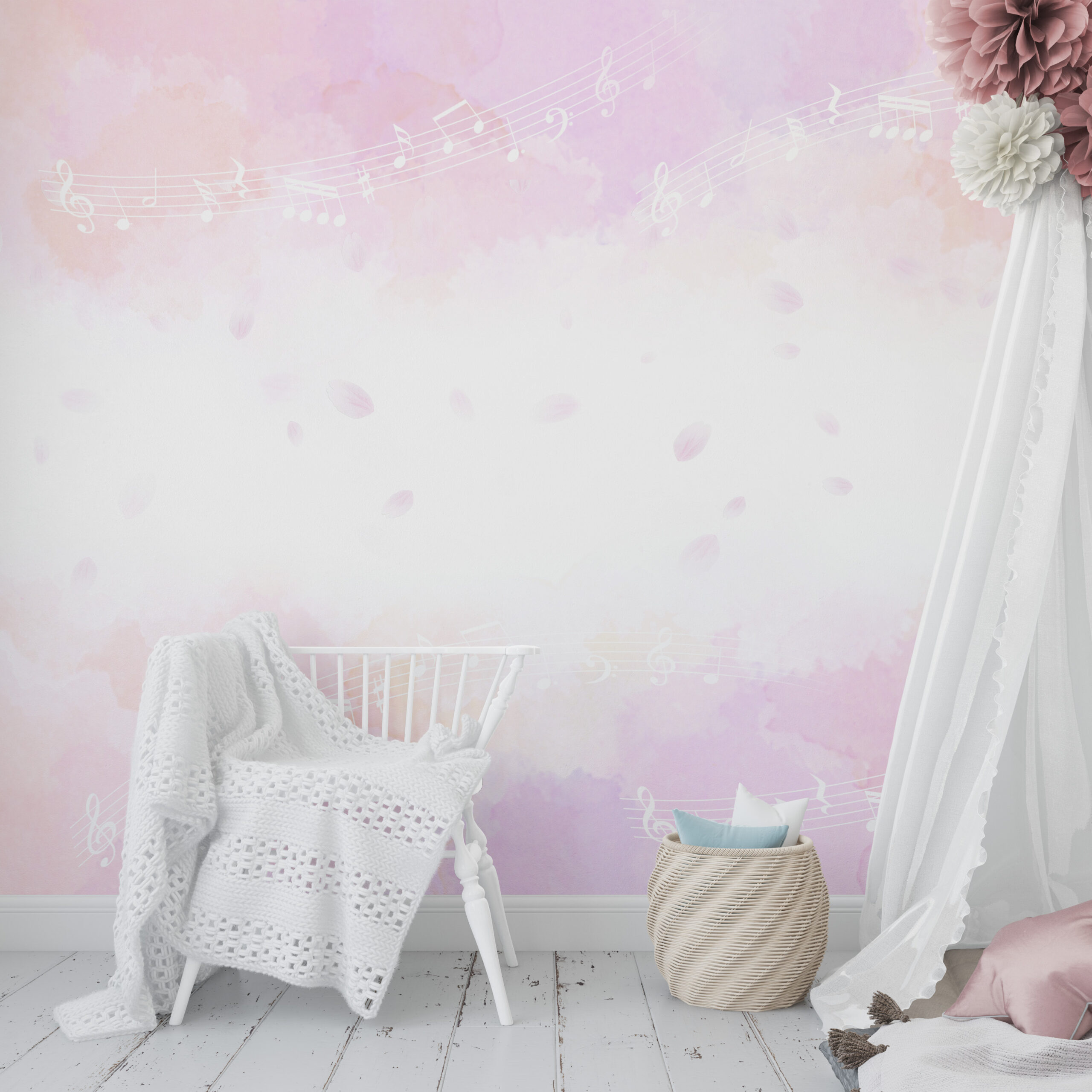 Nástěnná malba Pink Melody