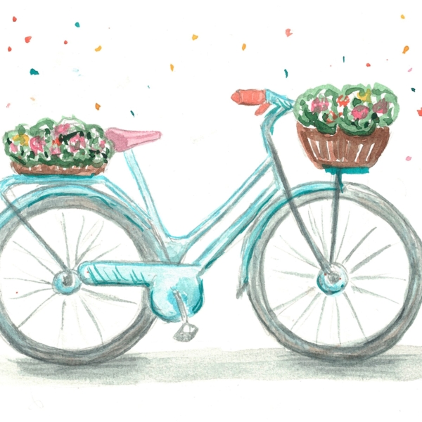 Nástěnné tyrkysové kolo