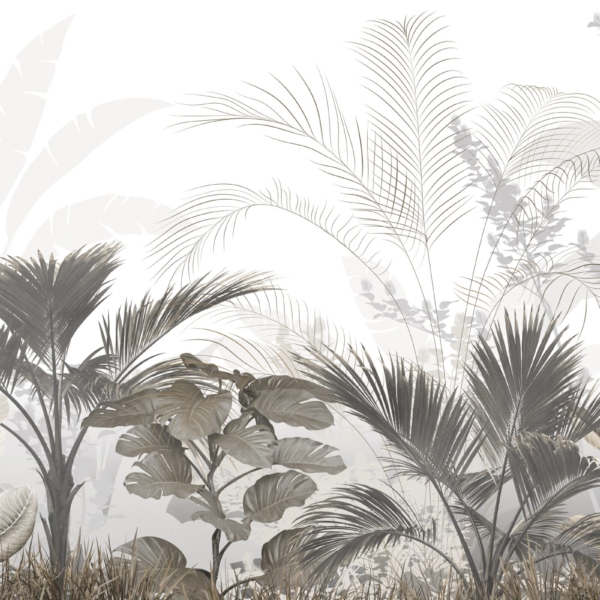 Nástěnná malba Listy v mlze