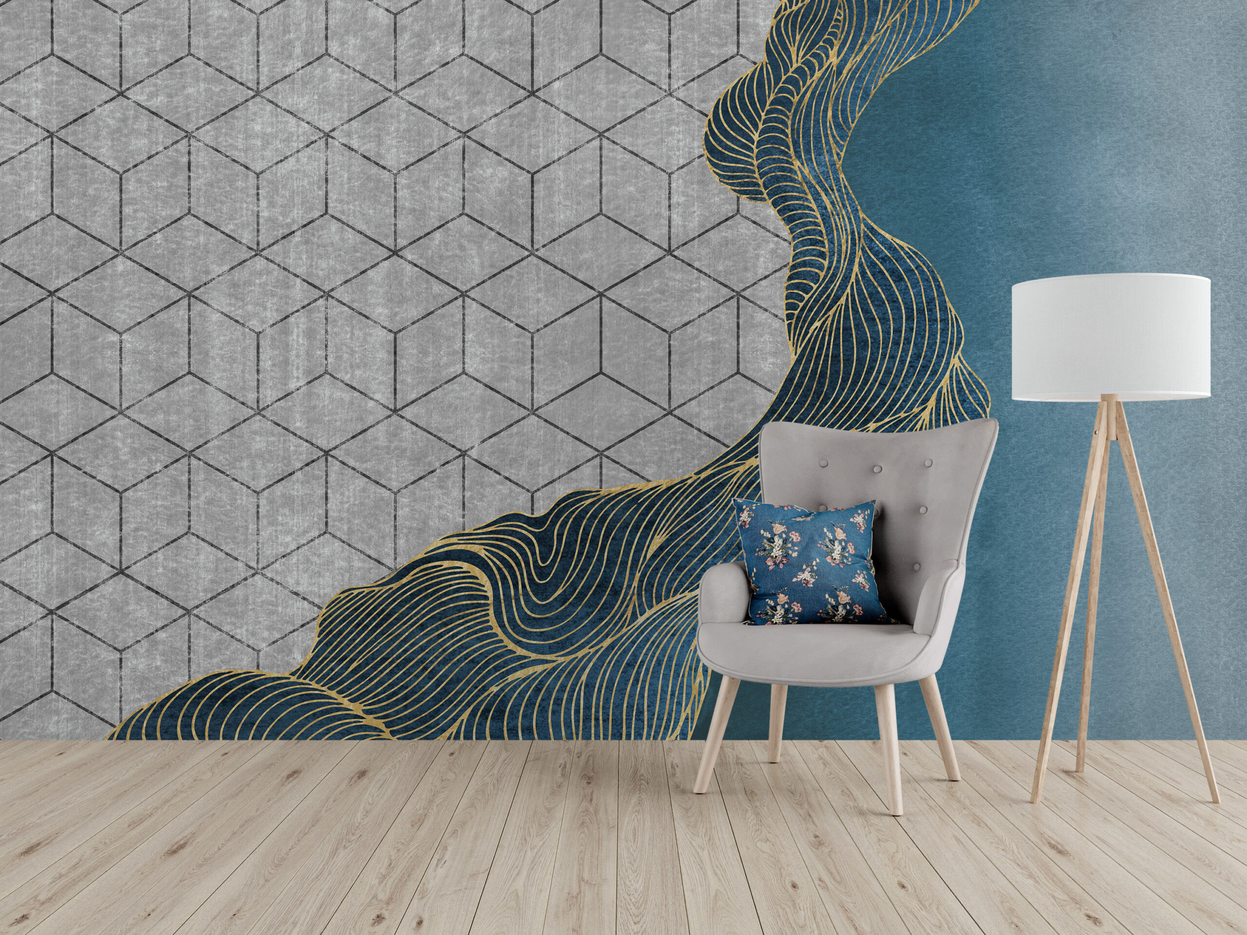 Tapety Geometrie a vlny