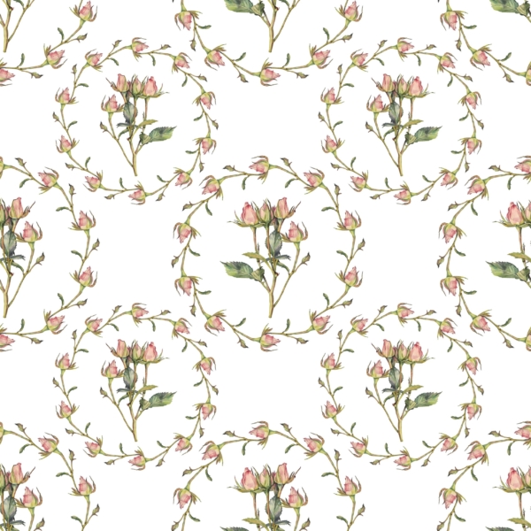 Nástěnná malba Věnec z růží