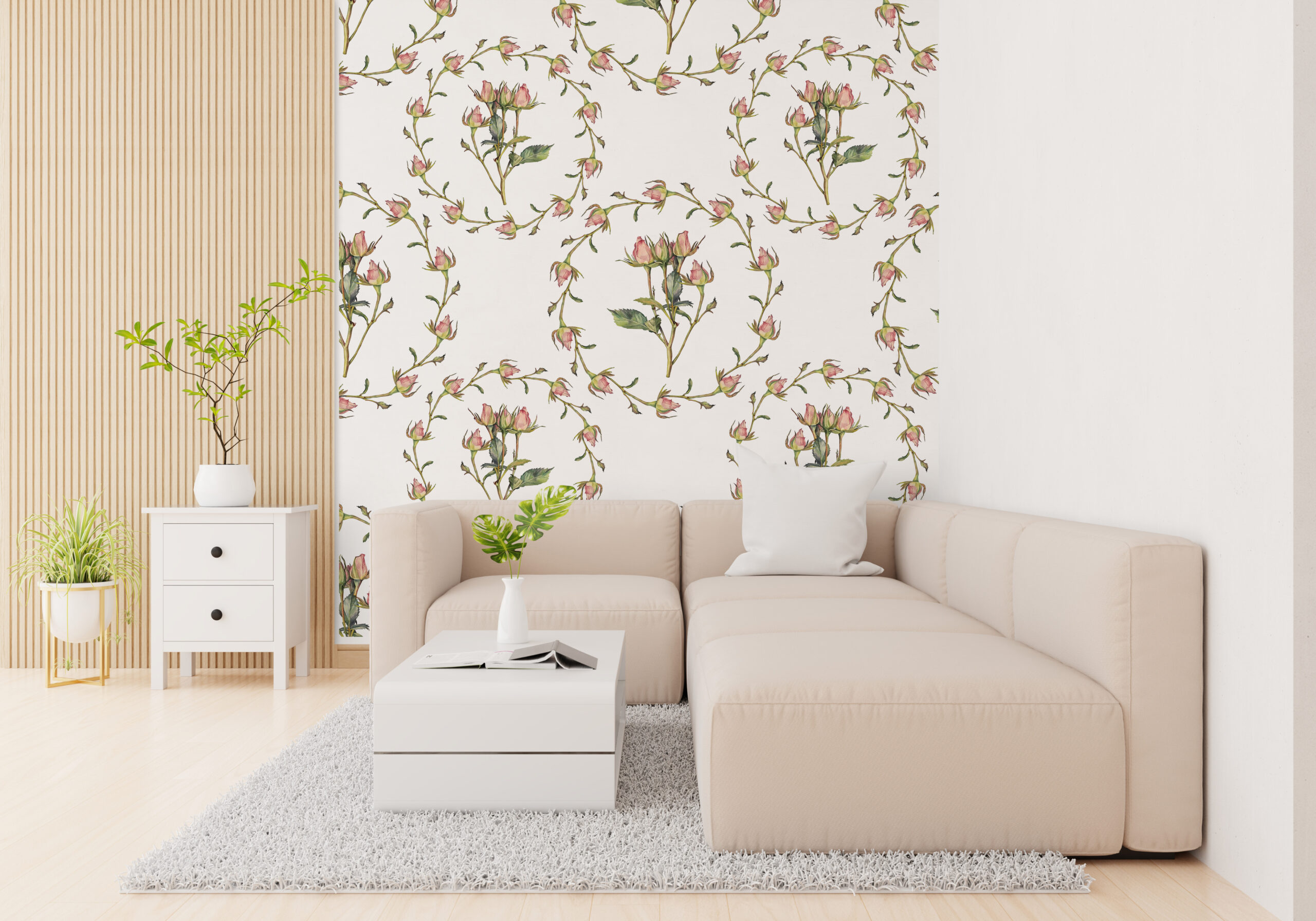 Nástěnná malba Věnec z růží