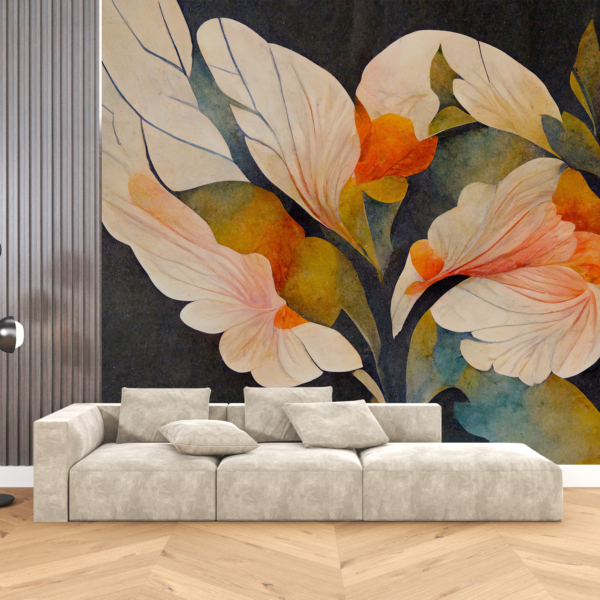 Fototapeta Květiny při západu slunce