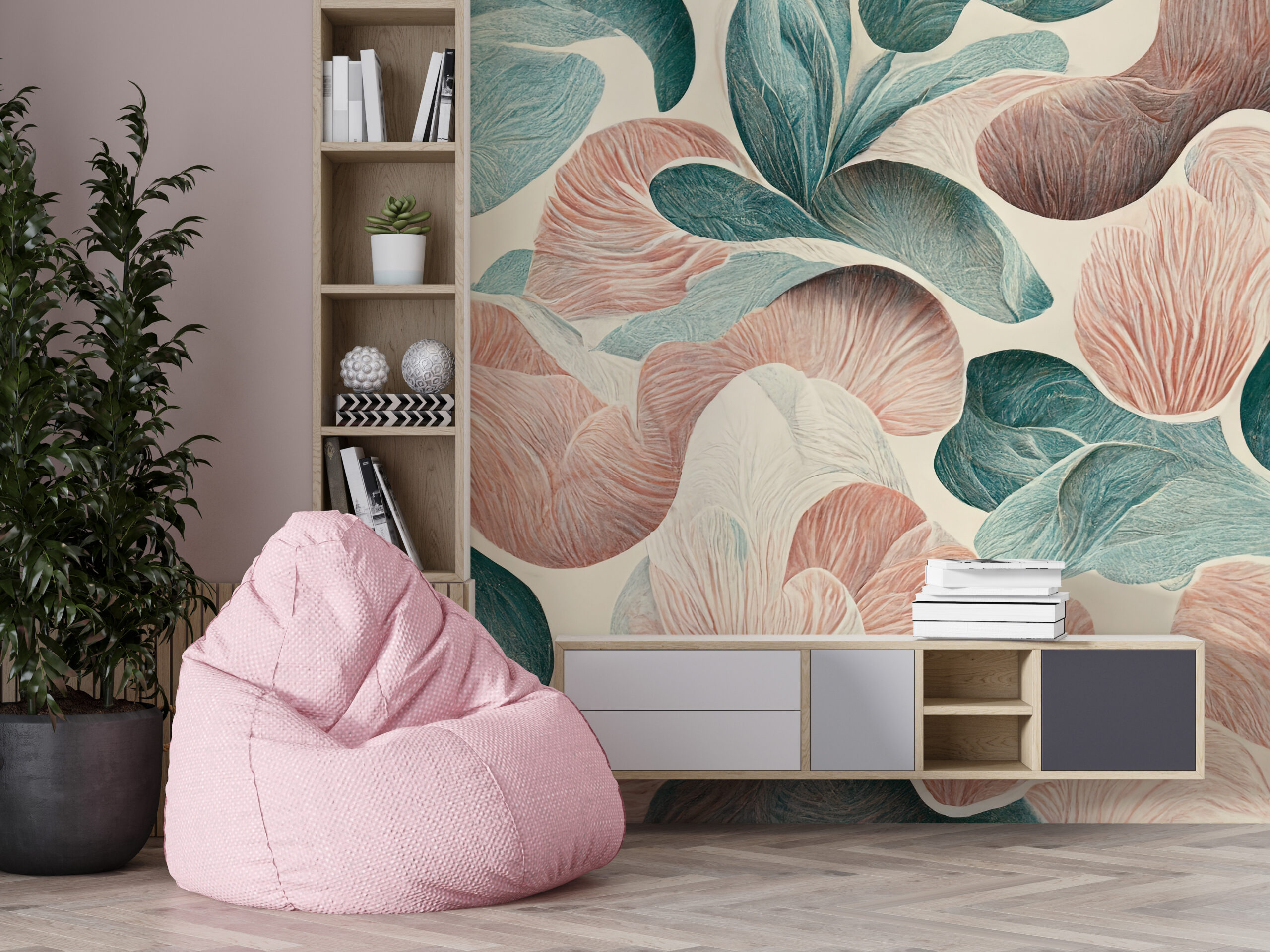 Fototapeta Pastelové listy