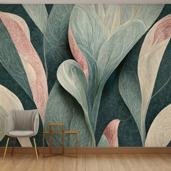 Nástěnná malba Abstraktní listy