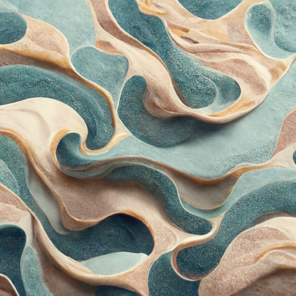 Nástěnná malba Zlaté vlny