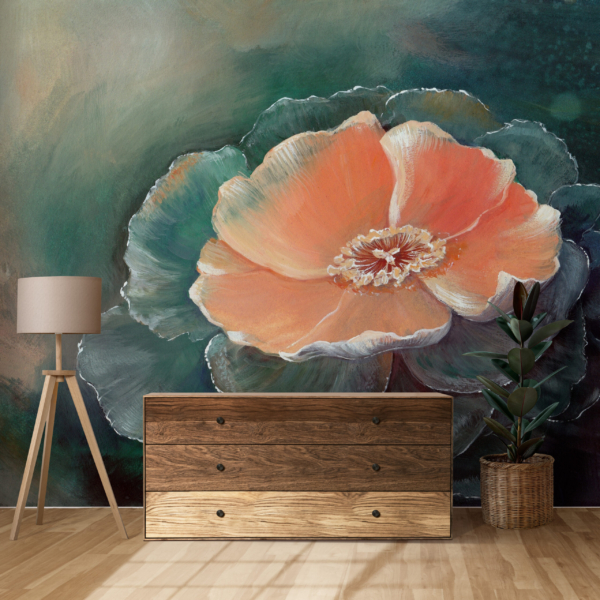 Nástěnná malba vodní lilie