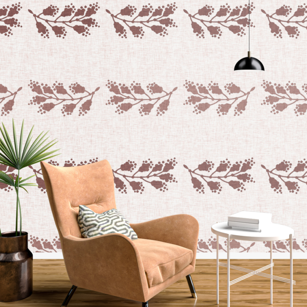 Nástěnná malba Béžové peří