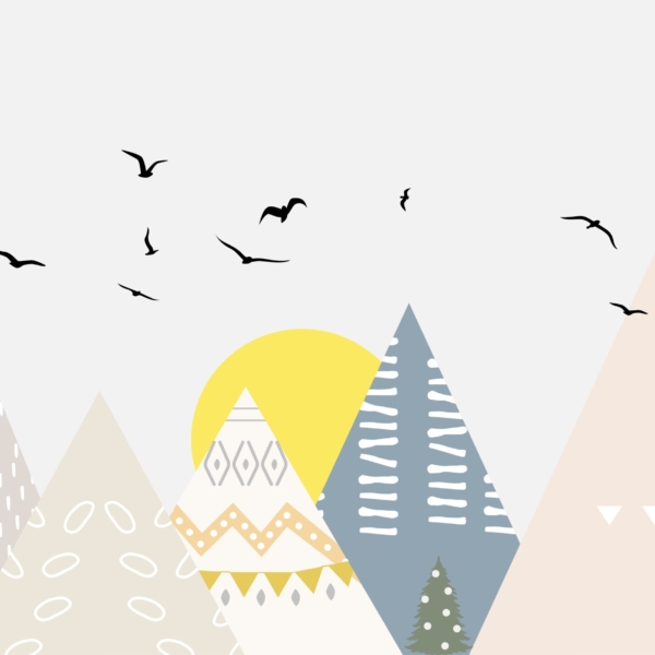 Fotomalebné pastelové hory