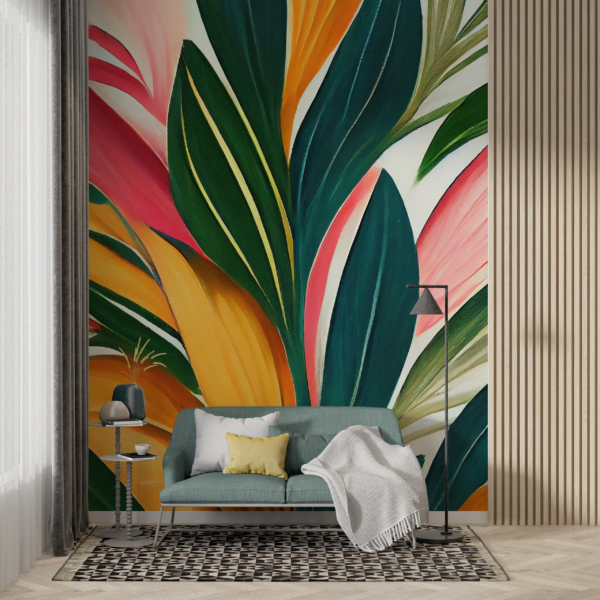 Barevné listy tapety