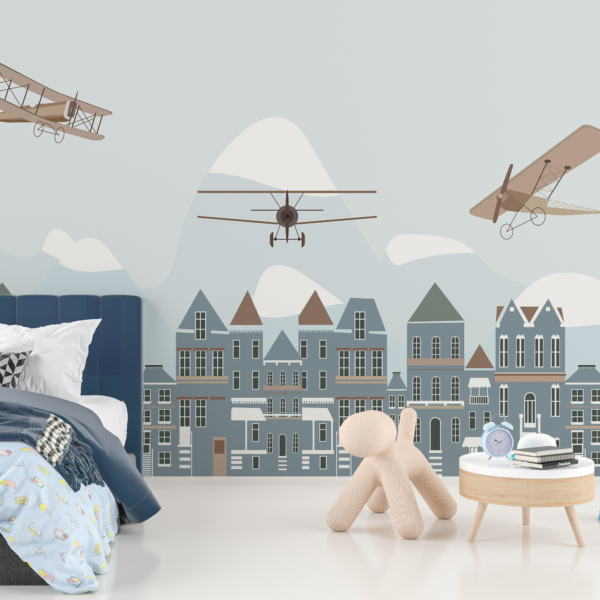 Fotomalba Letadla nad městem