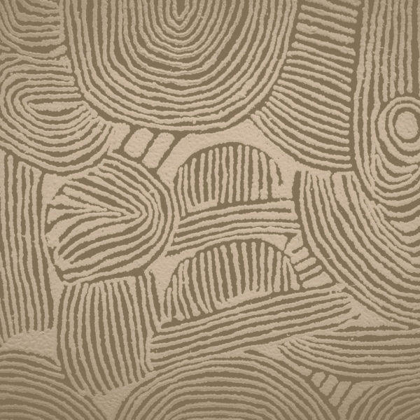 Vzory nástěnných maleb v hnědé a béžové barvě