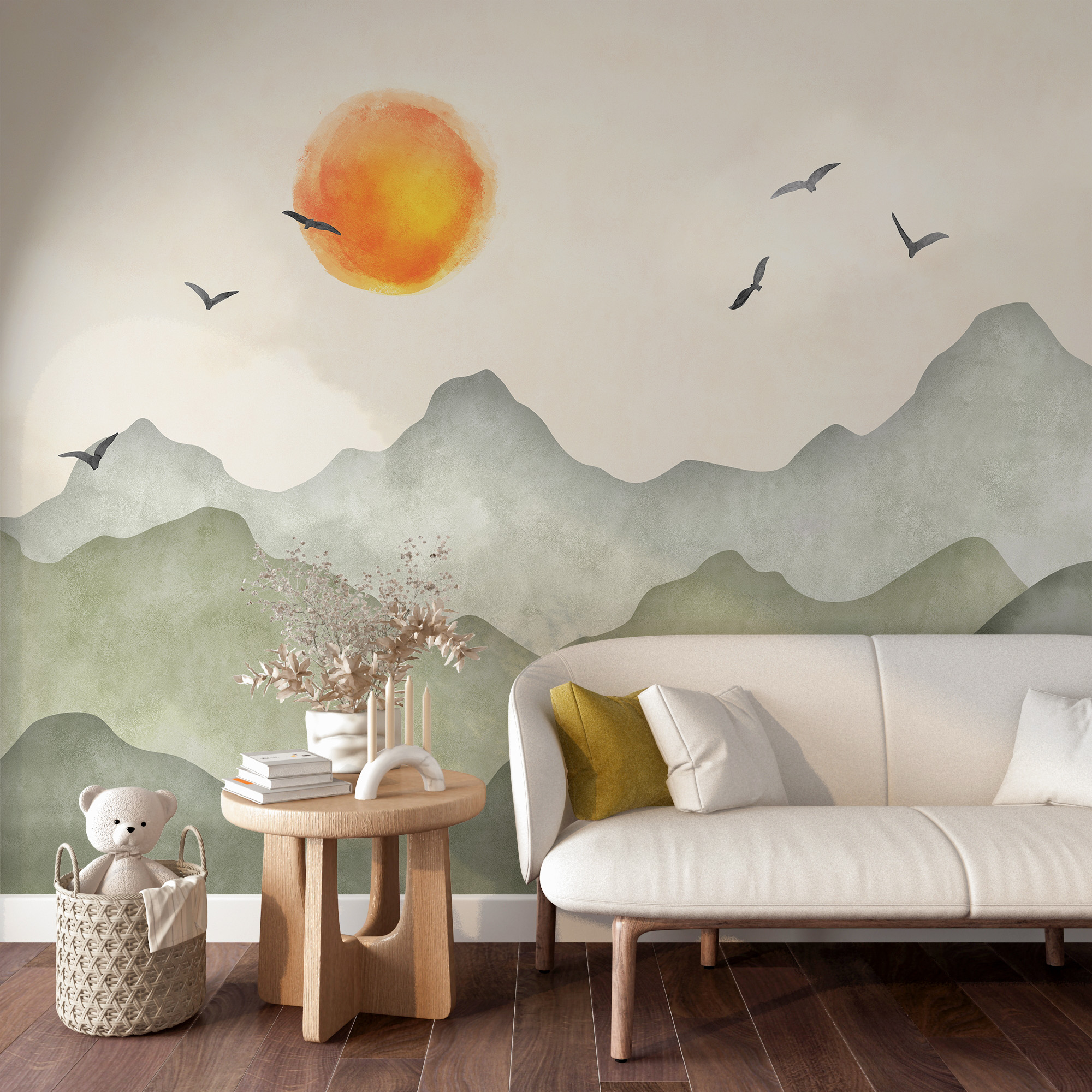 Nástěnná malba Hory