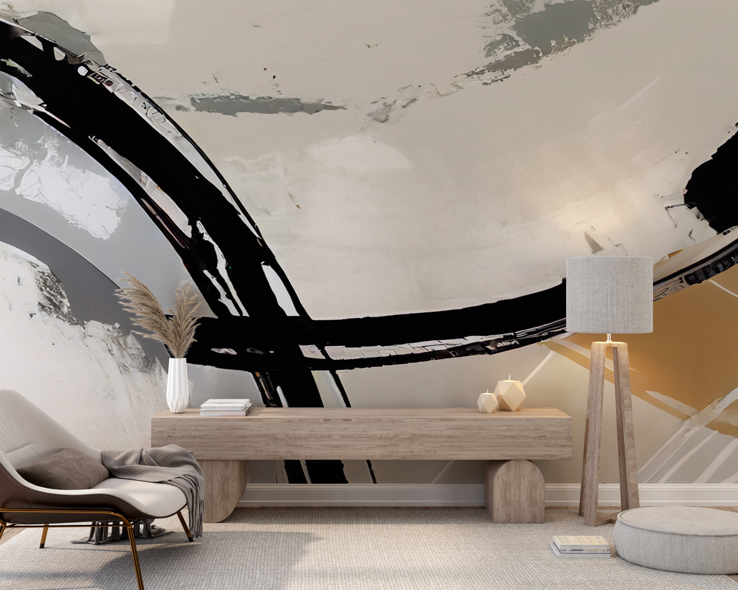 Nástěnná malba Abstraktní tvary