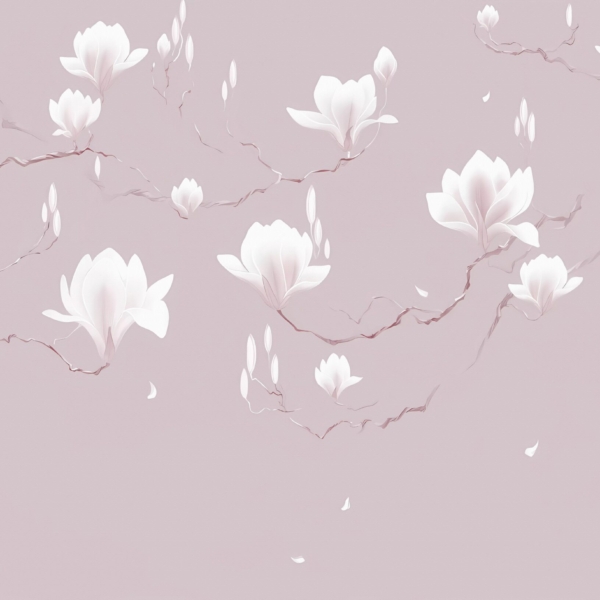 Fototapeta Bílá lilie v růžové