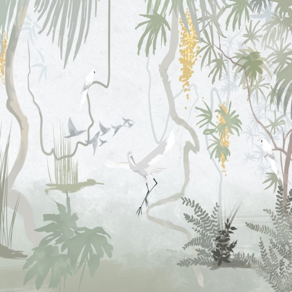 Nástěnná malba v botanické zahradě