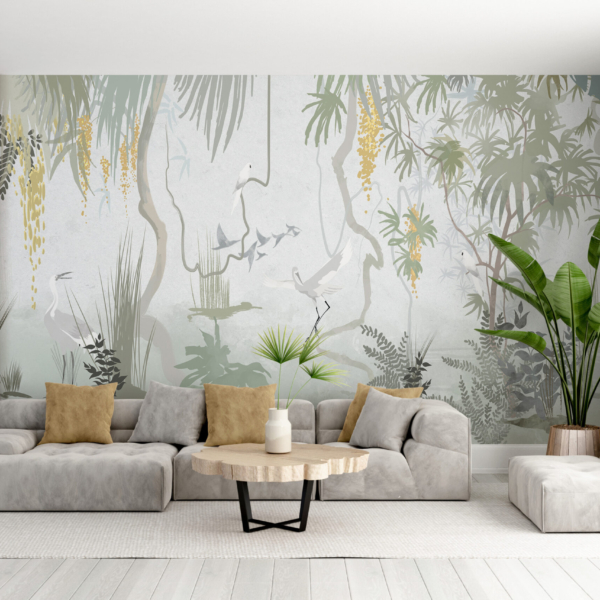 Nástěnná malba v botanické zahradě