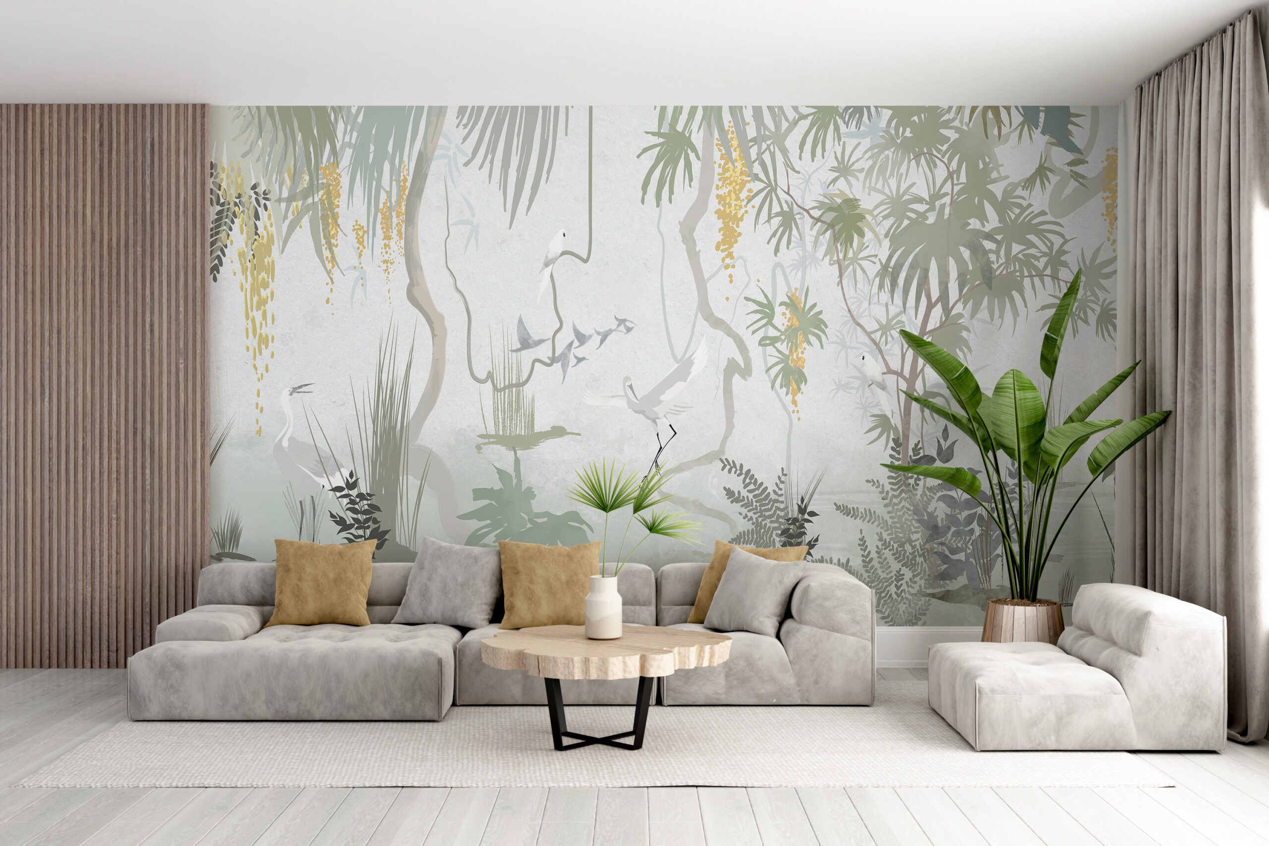 Nástěnná malba v botanické zahradě