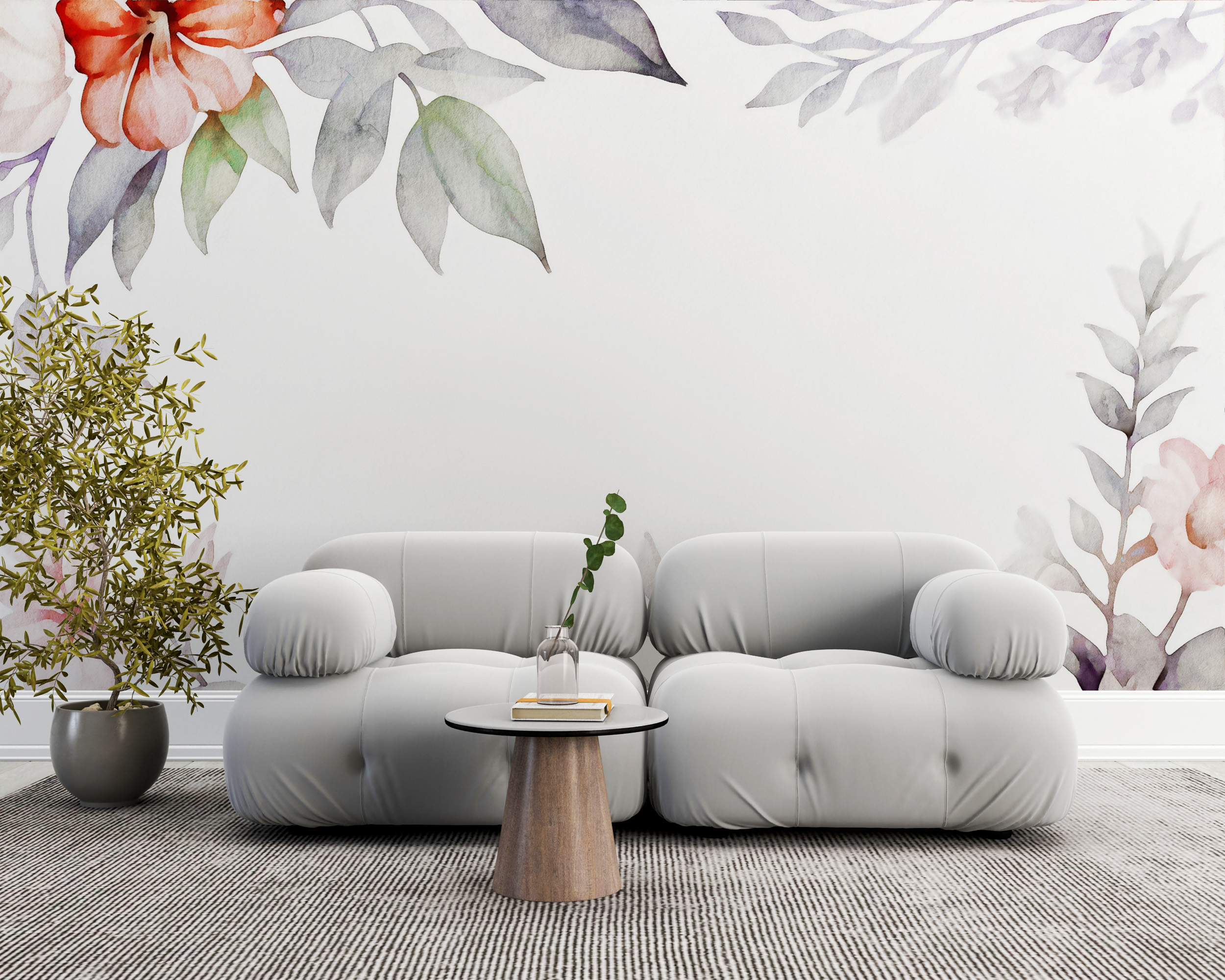 Fototapeta Květiny s oranžovým akcentem