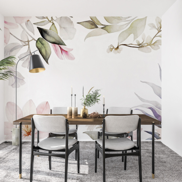 Fototapeta Květiny s růžovým akcentem